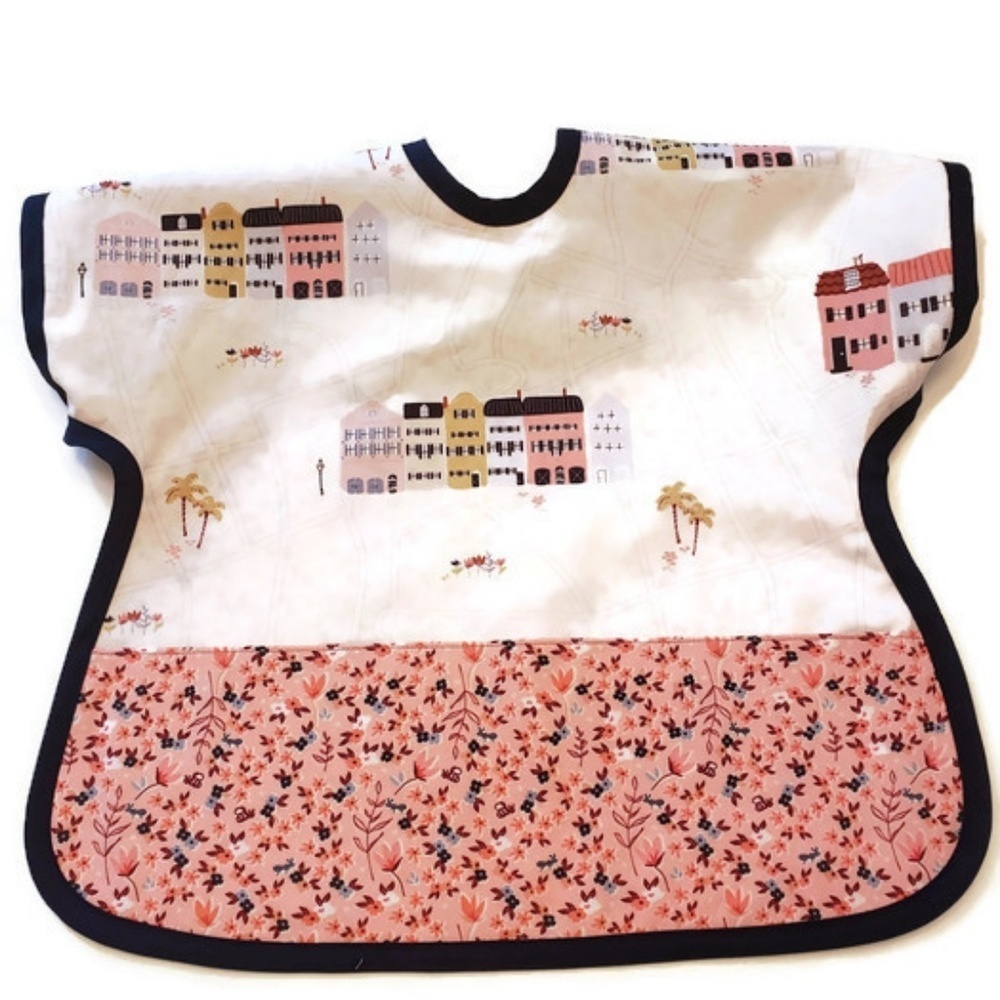 Charleston Rainbow Row Custom Made Toddler Bib One Size New